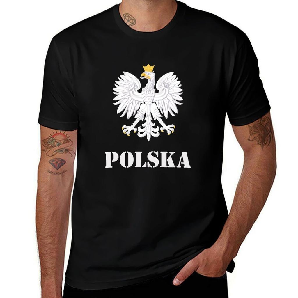 Poland Polish Flag Polish Eagle TShirt Minimalist Graphic Tee Shirt