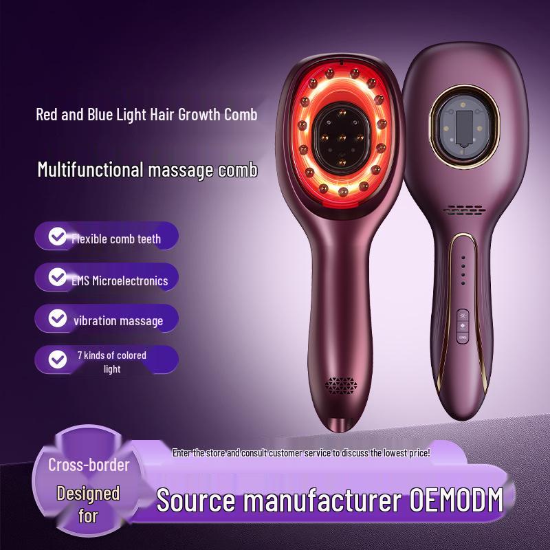 

Cross-Border Microcurrent Scalp Massager Comb for Hair Loss Prevention