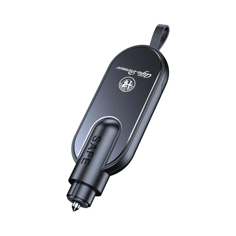

For Alfa Romeo 2026 Hot Sticker Car Safety Hammer Auto Emergency Glass Window Breaker Seat Belt Cutter Escape Tool For Alfa Rome