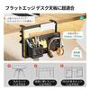 PEGZONE Desk Side Holder Storage Rack, 10kg Load Capacity, Tool-Free Clamp Installation, Easy Installation, Pegboard, Computer Rack, No Drilling Requi