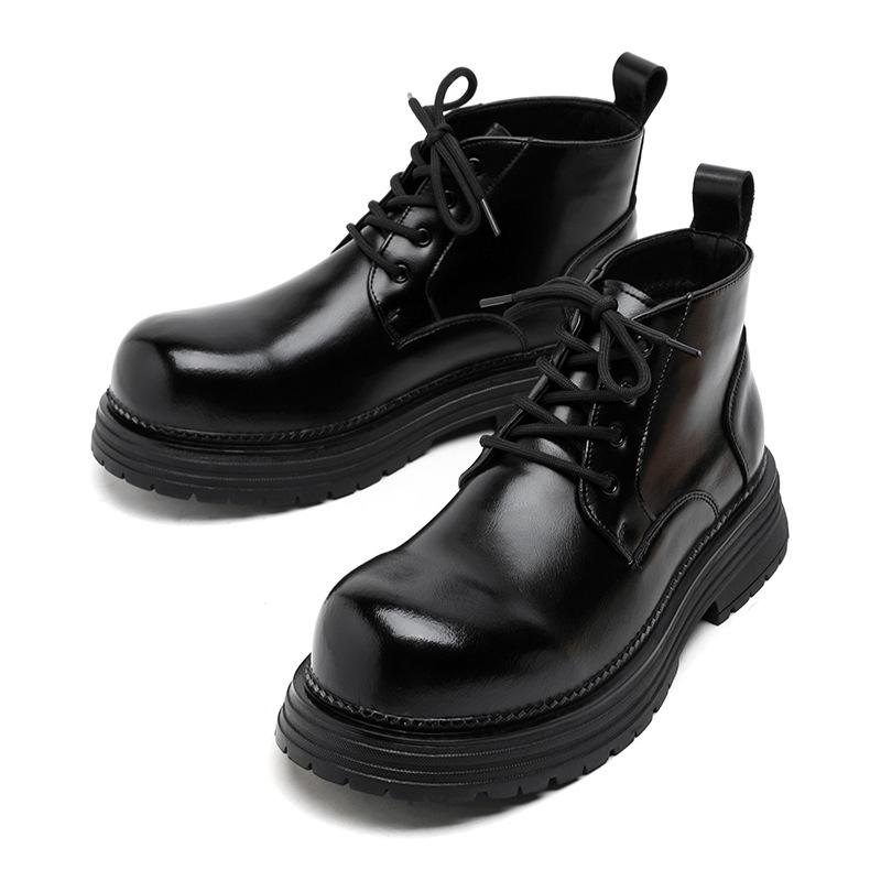 Autumn Martin Boots Men's British Style Versatile Short Boots Retro Locomotive Boots Thick-soled Heightening Tooling Boots 70069-R