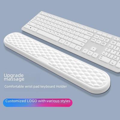 Anti-Slip Memory Foam Water Ripple Keyboard Wrist Rest with Massage Support