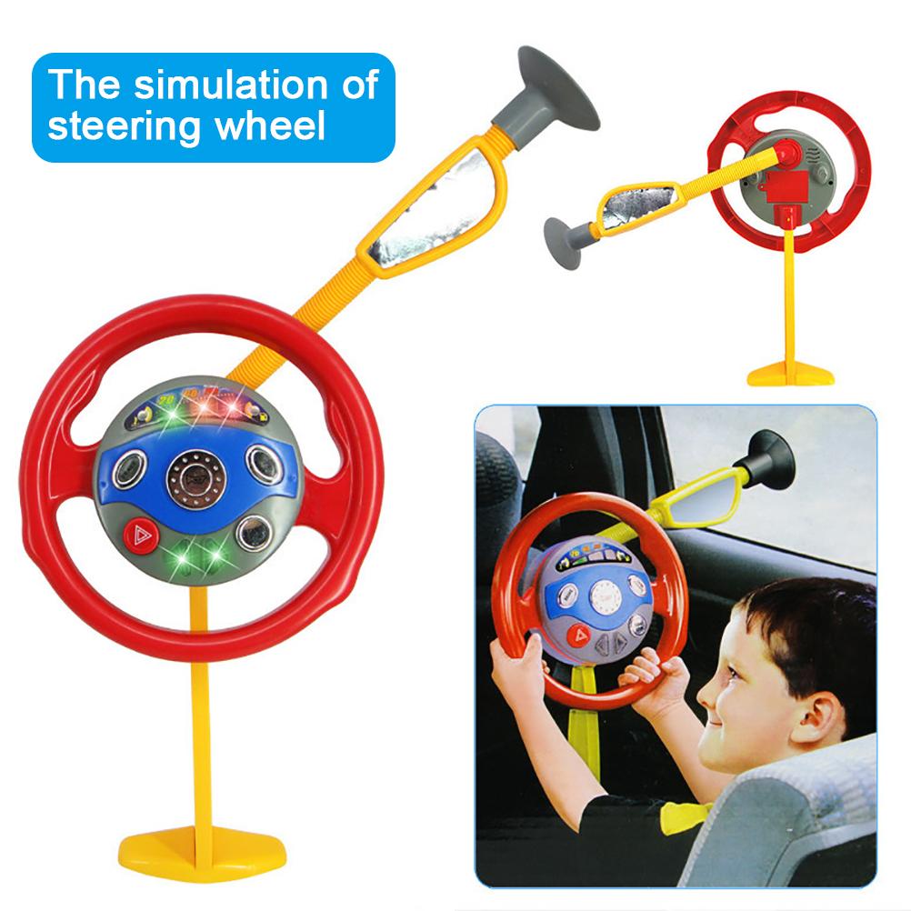Children S Electronic Back Seat Driver Car Seat Steering Wheel Kids Funny Driving Toy Children S