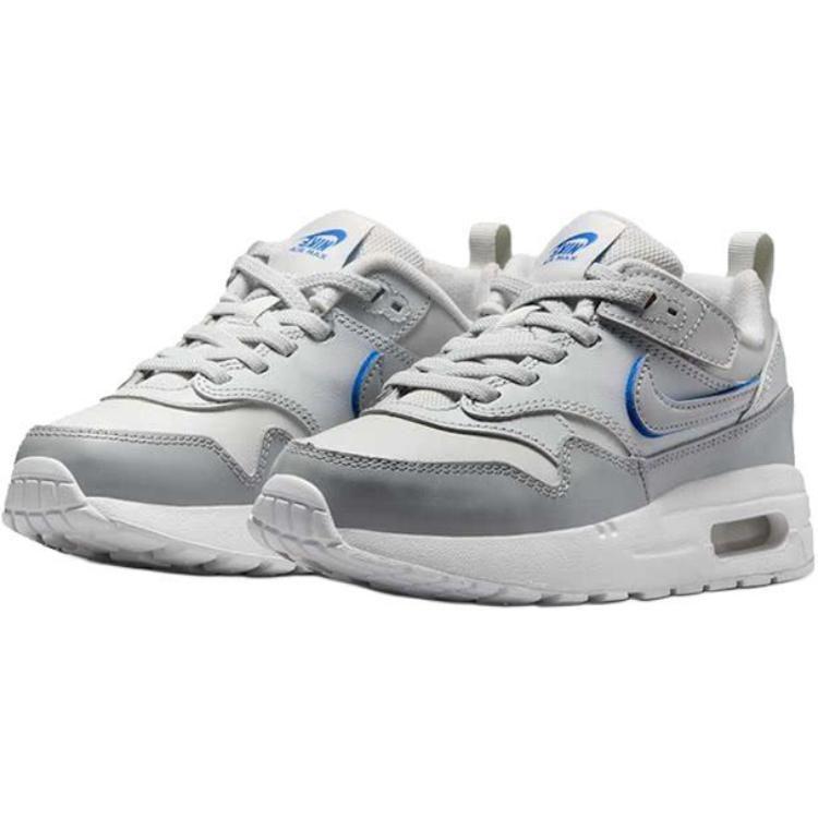 Nike Air Max 1EasyOn Abrasion Resistant Low top Kids Lifestyle Shoes Gray Children Aged 3 7 Years Old HF0964-001