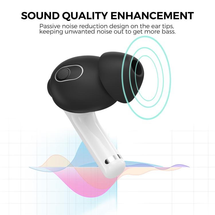 3‑Pairs Silicone Ear Caps Set With Storage Case & Carabiner Anti‑Slip Anti‑Dust Ear Tips Cover For AirPods 4 Wireless Earbuds