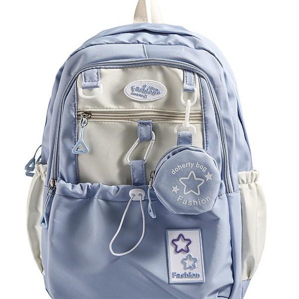 Schoolbag backpack women's 1011 new cute girl schoolbag Korean version junior high school high school students large capacity high value backpack