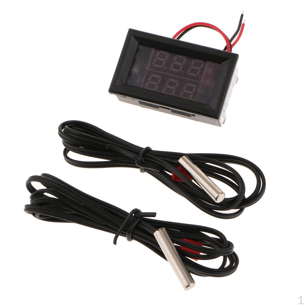 8V -55~120 ℃ Digitalt Temperaturmåler NTC Metallprobe