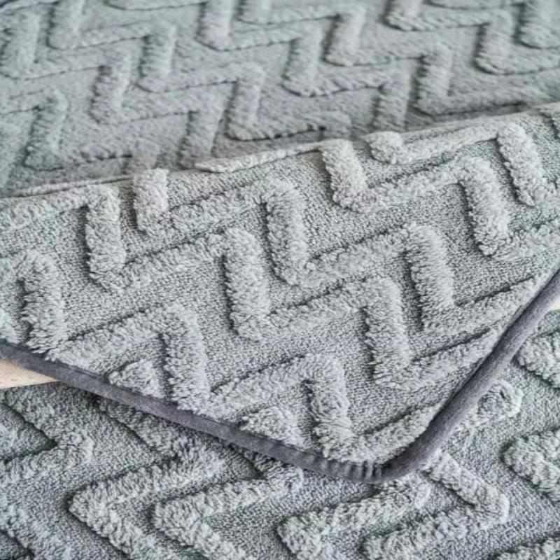 Classic Wave Pattern Plush Sofa Cushion Luxury Soft Sofa Mat Towel Solid Color Non-slip Couch Slipcover for Living Room Decor