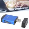 Card Reader USB2.0 Multifunction Maximum 480Mbps Aluminium Alloy Plug and Play Automatic Check Memory Card Reader