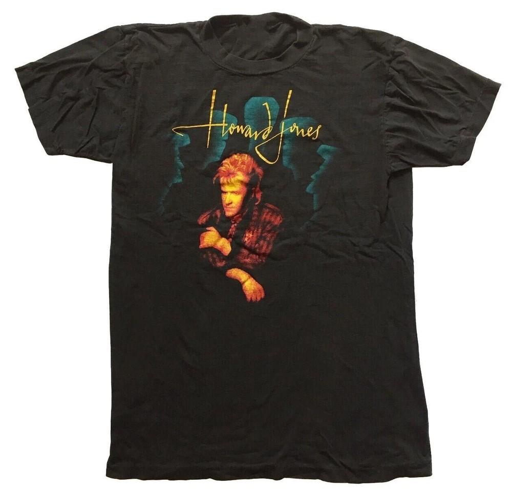 

Howard Jones Short Sleeve Heavy Cotton Black All Size Unisex Shirt DS88 Unisex T-Shirt L
