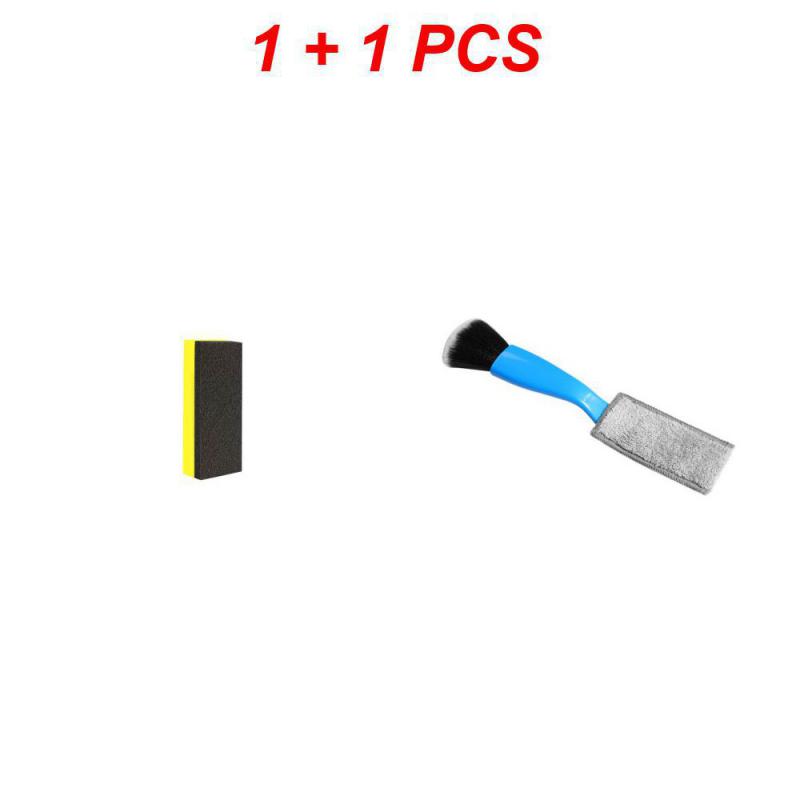 Car Cleaning Tools Air Conditioning Air Exhaust Cleaning Dust Removal Soft Brush Multifunctional Car Interior Cleaning Tool 2Pc