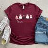 Meowy Christmas Shirt Christmas Cat TShirt Merry Christmas Cat Lover Tees Cute Cat Graphic Tee Christmas Gift for Cat Mom Tops
