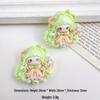 Cartoon Flower Fairy Resin Accessories: DIY Hair Clip & Keychain Trendy Ornament