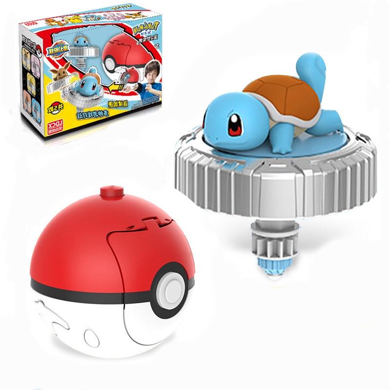 Pokemon Transforming Toy Pikachu Charmander Spinning Battle Gyro