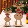 Reindeer Freestanding Place Card Wooden Xmas Dinner Table Name Card Holder for Holiday Party Decoration