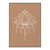 Mandala Buddha Lotus Neutral Yoga Meditation Wall Art Print Canvas Painting Poster Picture Zen Yoga Living Room Home  Decor No Frame