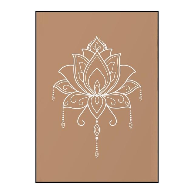 Mandala Buddha Lotus Neutral Yoga Meditation Wall Art Print Canvas Painting Poster Picture Zen Yoga Living Room Home  Decor No Frame