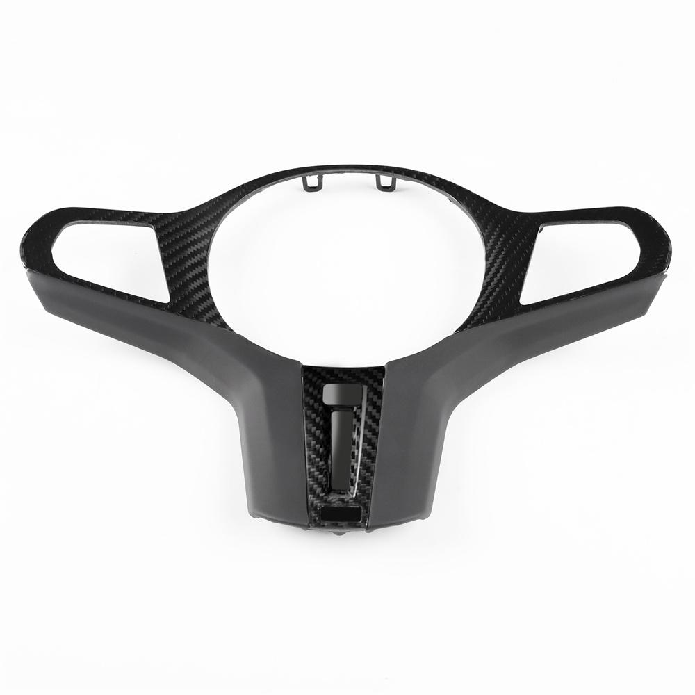 Carbon Fiber Steering Wheel Trim Cover with Heated Hole For BMW M2 M3 M4 G80 G82