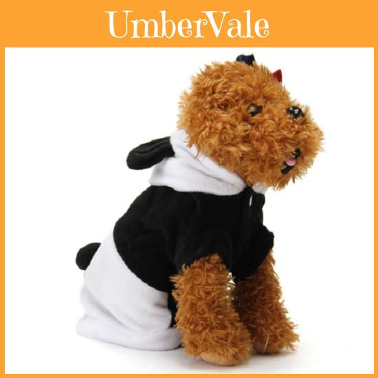 Adorable Panda Costume Pet Outfit In Soft Fleece For Dogs And Cats