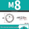 Iron Serrated Locking Washer Set with Anti-Loosening Shims