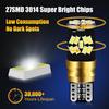 2 pezzi W5W T10 LED Canbus lampadine 27SMD Car Interior Reading Lampada da parcheggio Auto Led Trunk Side Door Lamp 6000K Bianco Nessun errore