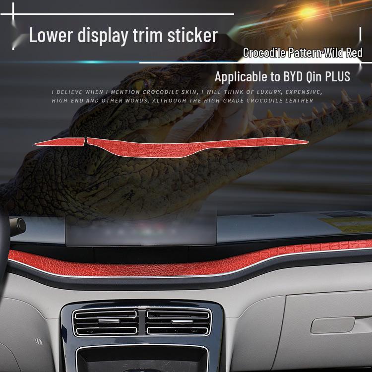 Krokodiltexturfolie für BYD Qin PLUS Armaturenbrett Innenraummodifikation