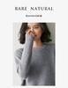 Women's Cozy Raglan Cashmere Sweater - Thick, Loose Knit, Round Neck Base Layer for Autumn and Winter