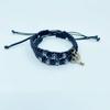 Trendy HIS HERS Couple Bracelet with Lock & Key Pendant and Woven Lanyard