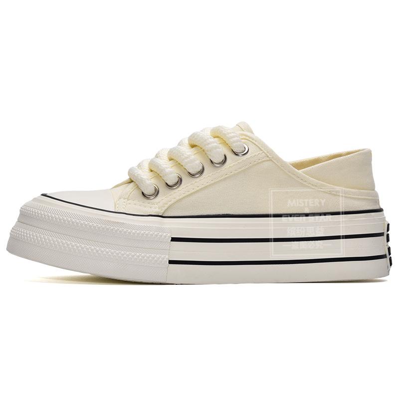 Colorful ideas, new products are on sale, new summer thick-soled two-and-a-half-drag canvas shoes 1318