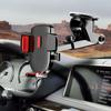 360° Rotating Silicone Suction Cup Car Phone Mount with Telescopic Rod