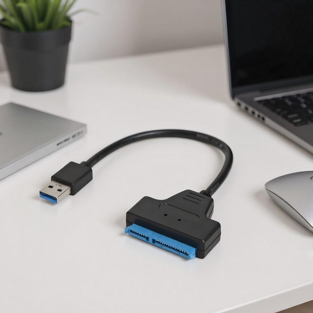 Adaptateur USB 3.0 vers SATA3.0 5Gbps Plug and Play Convertisseur USB vers SATA3.0 Haute Vitesse Adaptateur SATA3.0 vers USB Connexion Disque Dur