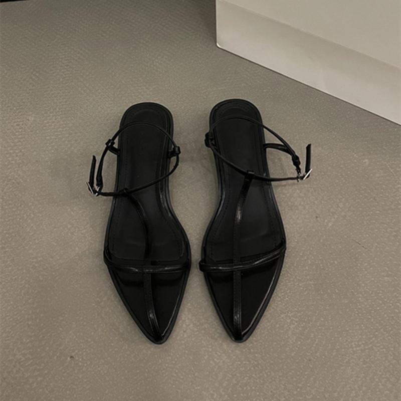 

Bailamos Women Fashion Sandals Square Heels Pointed Open Toe Ankle Strap Dress Shoes Summer Ladies Thin Low Heels Sandals Mujer 35