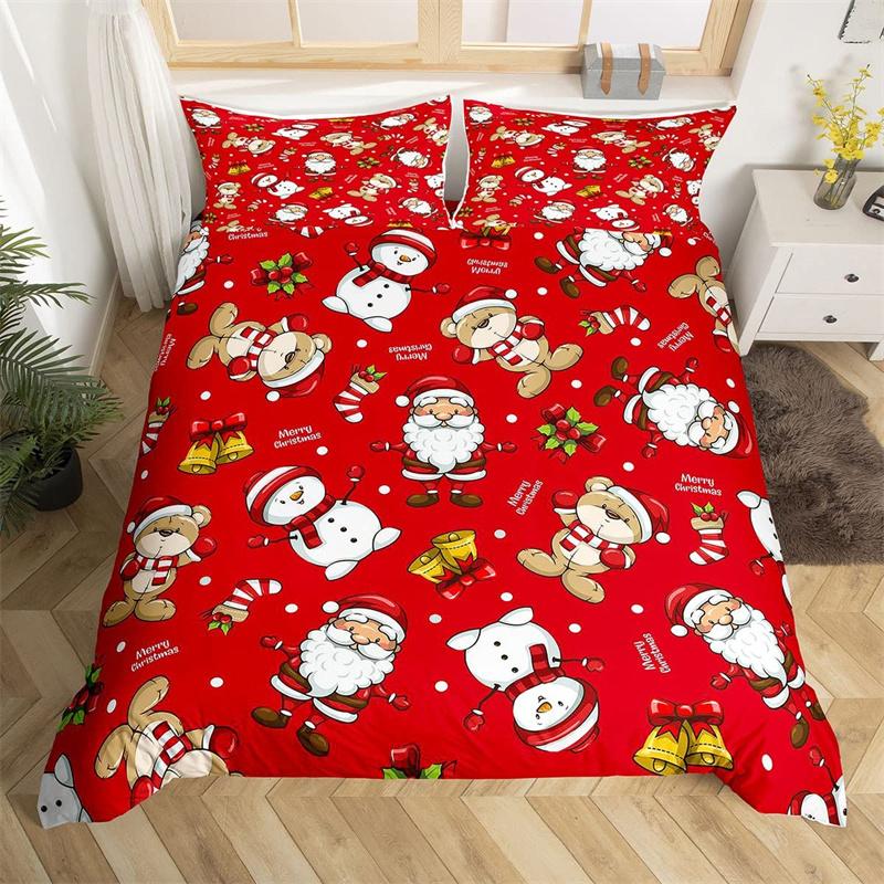 Comforter Lovely Cat Comforter Merry Christmas Bedding Set Cute Animal Themed King Microfiber Cartoon Kitten Pet Bed Set