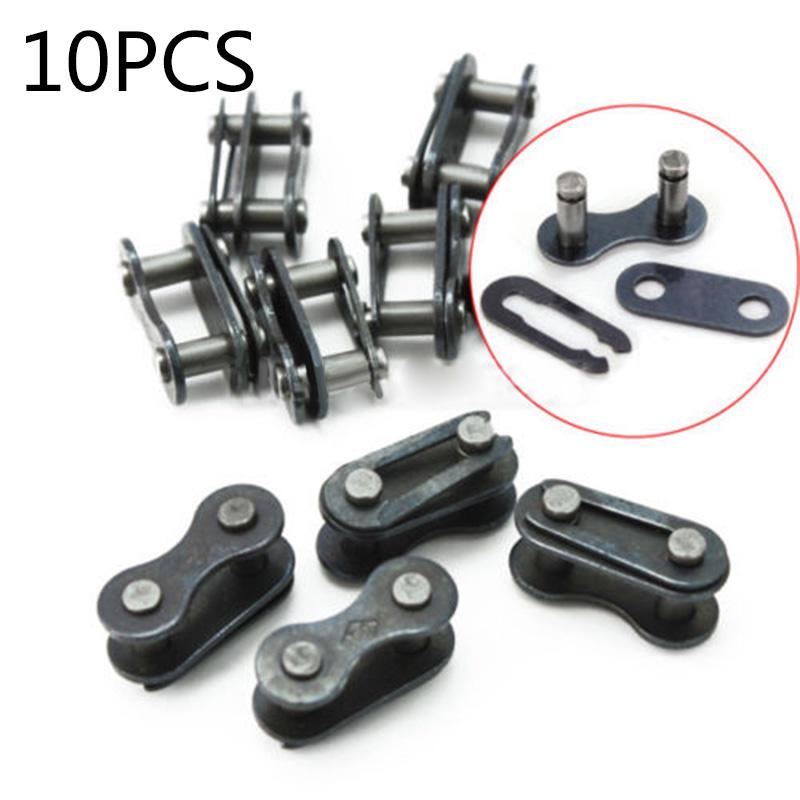 Steel Chain Joint Links 1/2 X 1/8 Black Replacement