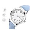 POPETPOP Student Watch, Women's Watch, Leather Band, Waterproof