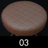Round Chair Protector Thicken PU Leather Elastic Bar Stool Chair Cover Waterproof Stool Slipcover Small Round Seat Cushion Cover