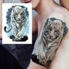 Grande tigre tatuaggio temporaneo per donne uomini bambini ragazze acquerello leopardo leone adesivo tatuaggio falso usa e getta tatuaggi wasit forniture