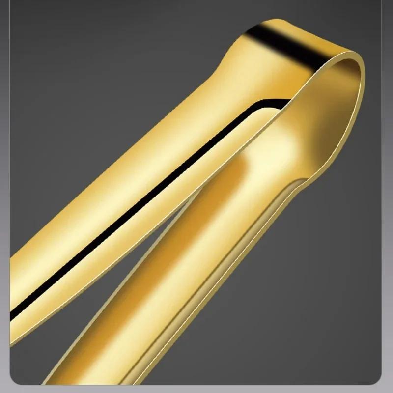 1Pcs Long-handled Stainless Steel Food Clamp Barbecue Tongs Meat Steak Ice Salad Clip Cooking Utensils for Kitchen Convenience