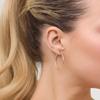 Gold Hoop Earrings 3cm, Sample 333