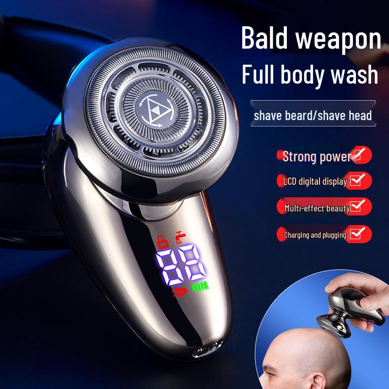 

Jiangke Multi-Functional Magnetic Blade Washable High-Power Smart Shaving Razor & Hair Clipper срібний