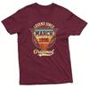 Legend Since March 1996 Original Vintage Design Unisex TShirt 30th Birthday Gift Tees Casual Fashion Tee Unisex Birthday Gift Top