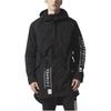 Adidas Originals Trefoil Letter Logo Print Mid-Length Hooded Windbreaker Men Windbreaker Black BR7009