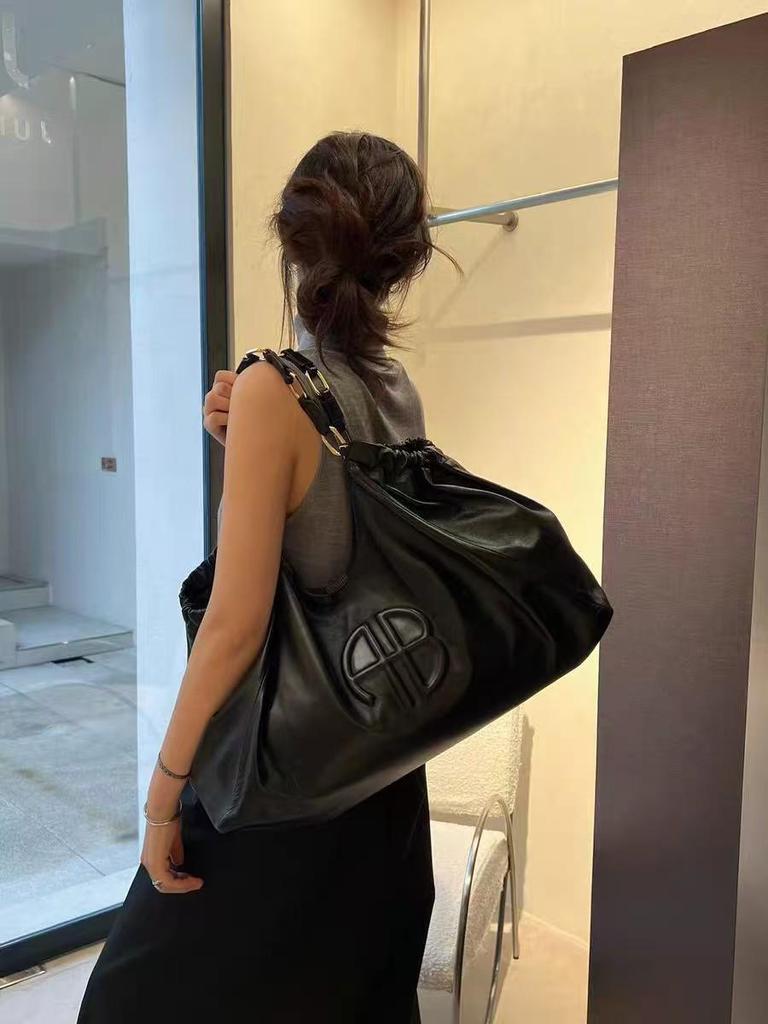 ANINE BING Nazha Kate Damen Schwarze Ledertasche - Neue Herbst/Winter Kollektion