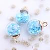 10Pcs Charms Star Sequins Transparent Glass Ball 16mm Pendants Crafts Making Findings Handmade Jewelry DIY for Earrings Necklace