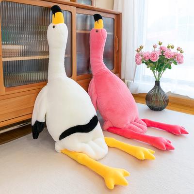Kreative Flamingo-Puppe Puppe Plüschtier rosa Mädchen groß Geburtstagsgeschenk Schlafpuppe
