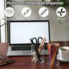 8er-Pack Klarer Acryl-Stifthalter, Runder Bleistifthalter für Schreibtisch, Stiftebecher, Make-up-Pinselhalter, Schreibwaren-Organizer für Büro, Zuhause