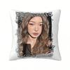 1Pc Katseye Global Girl Group Pillow Cover, Polyester 2D Double-Sided Print, Soft Square Cushion Case For Bedroom & Dorm, Fan Me