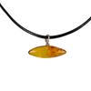 Necklace On a String with an Amber Pendant - Baltic Amber Collier