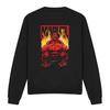 Marvel Unisex Adult Red Hulk Fire Sweatshirt