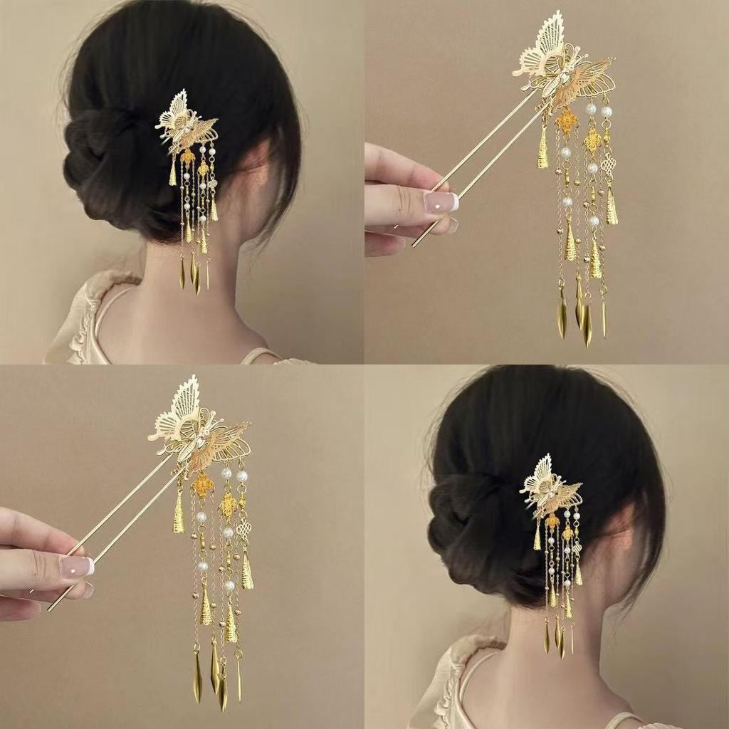 Sandalwood Women's Hairpin: Elegant Modern-Chinese Style Wooden Updo Stick